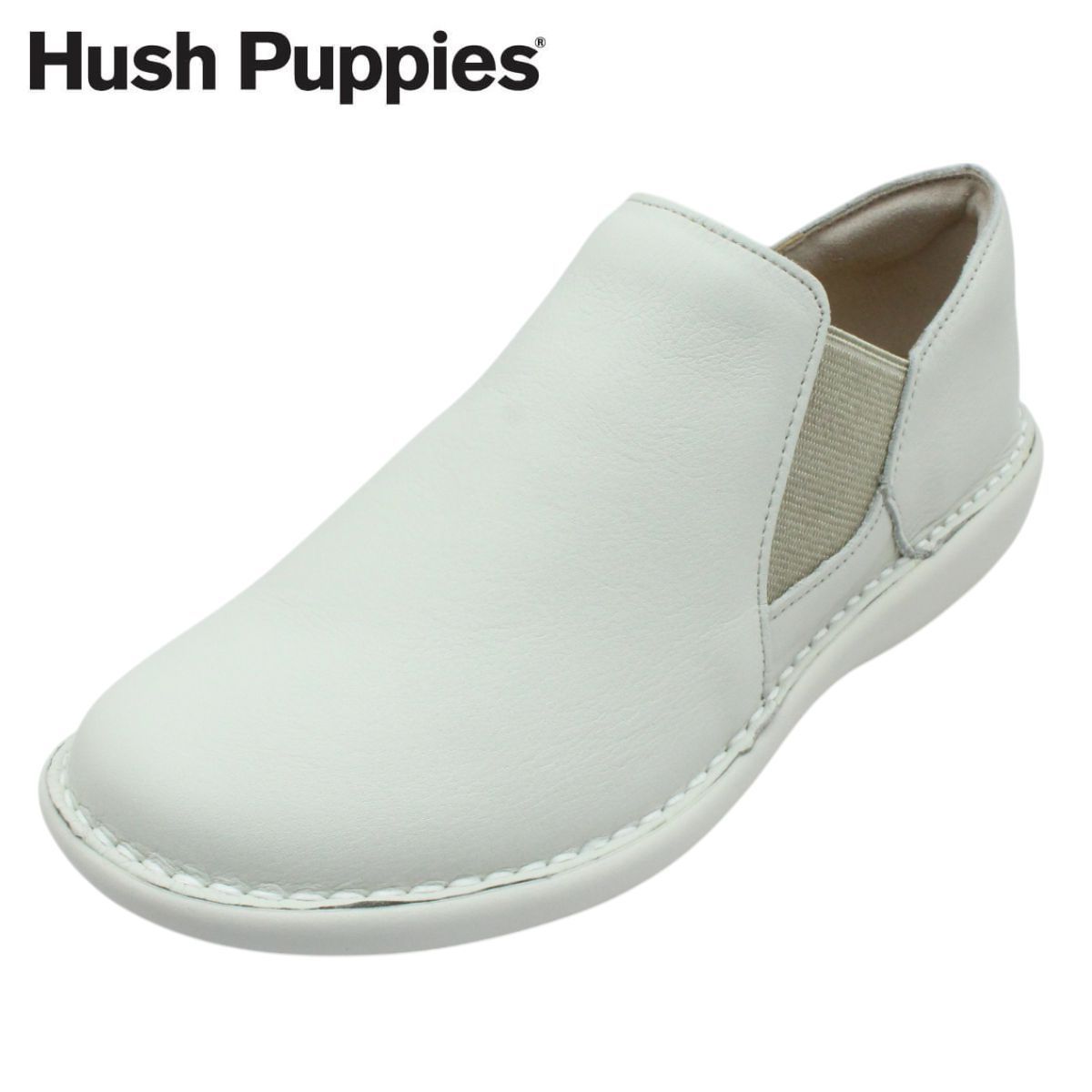 Hush Puppies ハッシュパピー レディース スリッポン レザー 幅広4E L 