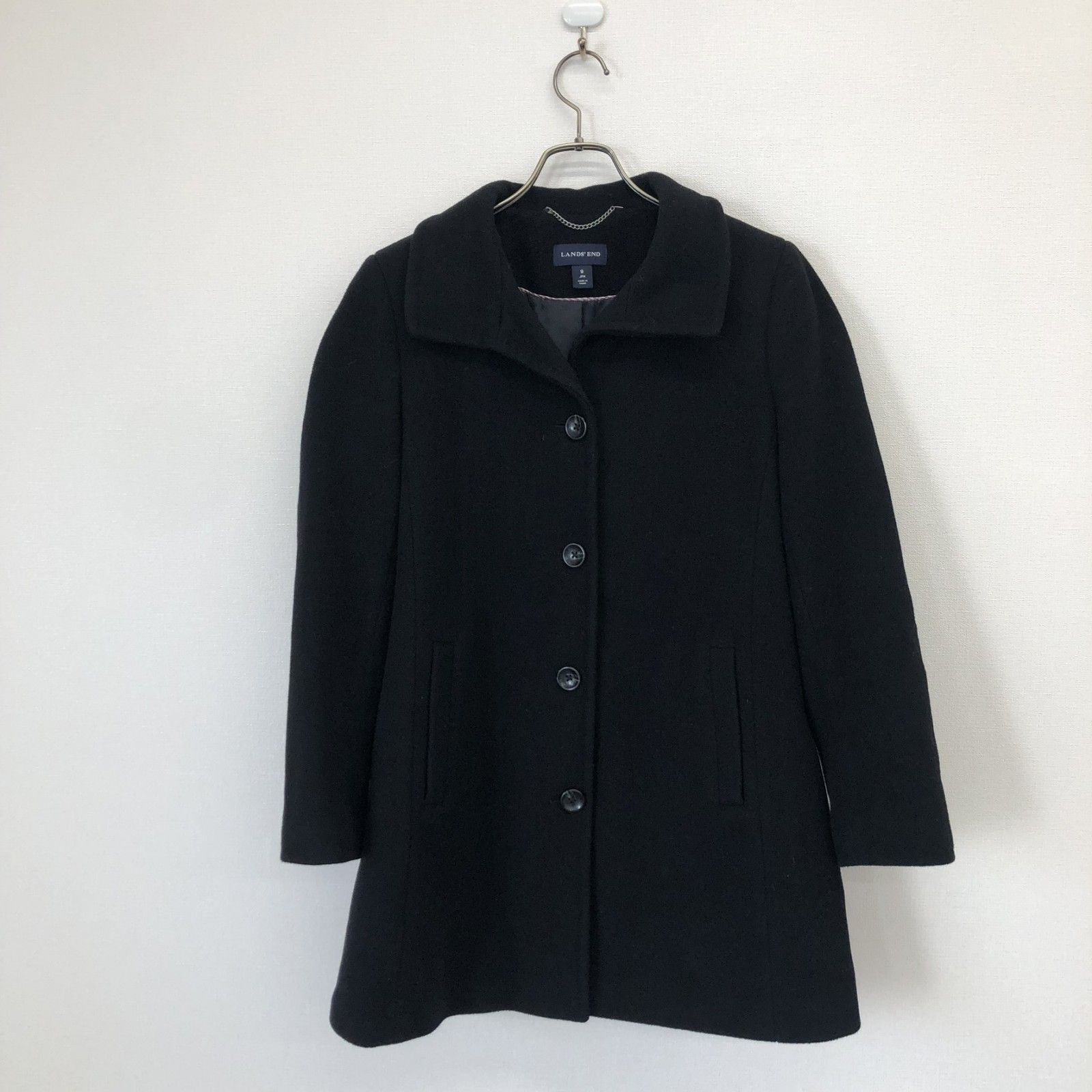 LANDS'END】ランズエンド 黒 ブラック 9 コート アウター