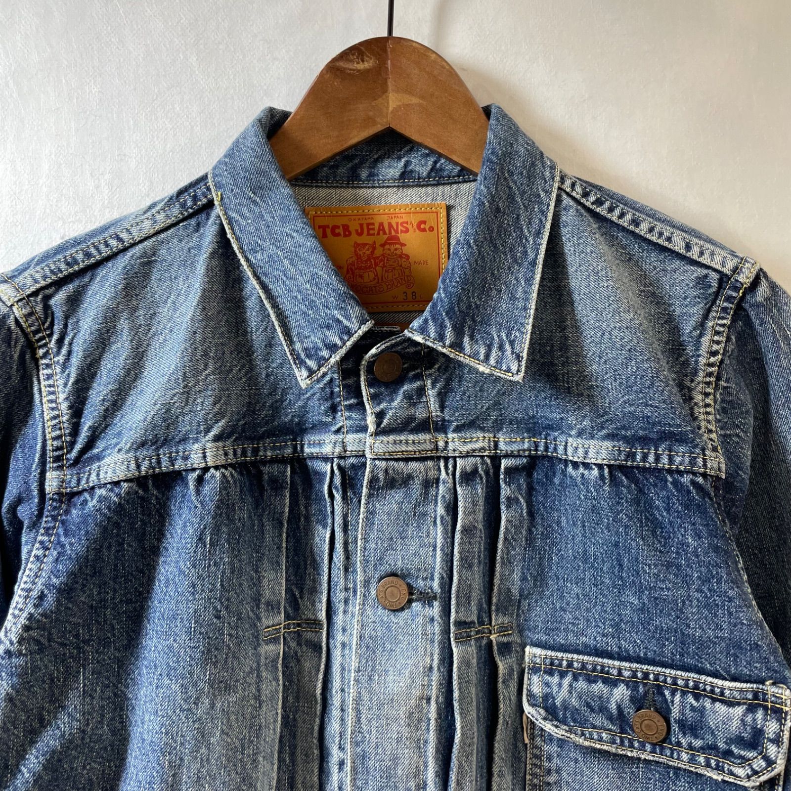 69】TCB JEANS 30s 1st Jacket Aging Model 別注 デニム 69】TCB JEANS 30s 1st Jacket Aging Model 別注 デニム