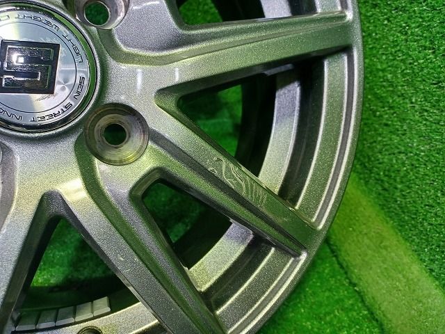 ザイン ﾉｰﾄ ホイール アルミ ガンメタ 14インチ 5.5J 4穴 4本 100 43