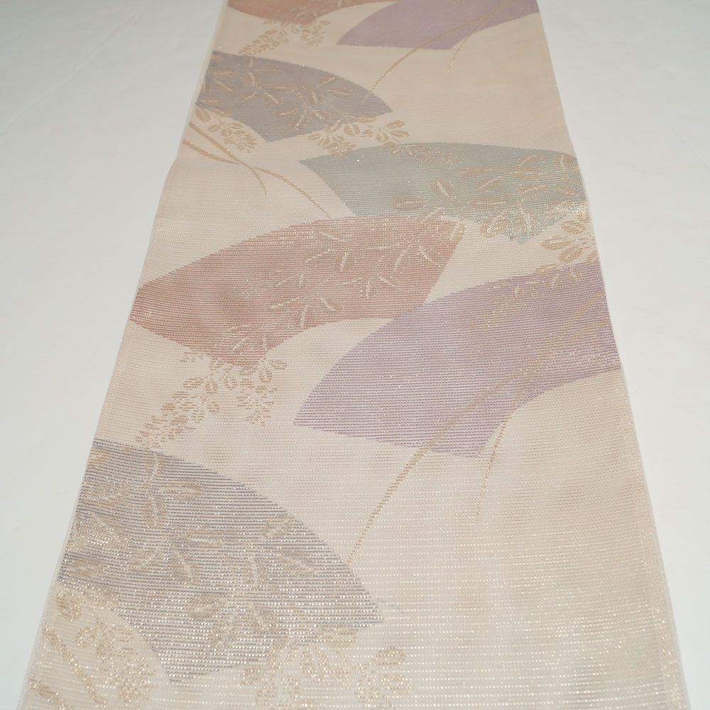 袋帯 夏物 絽 未使用品 西陣 洛陽織物 ぬれぬき もじり織 帯 正絹
