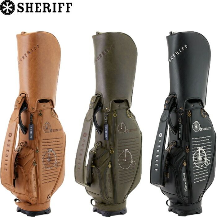 SHERIFF シェリフ SFR-001 レトロシリーズ キャディバッグ 9.5型