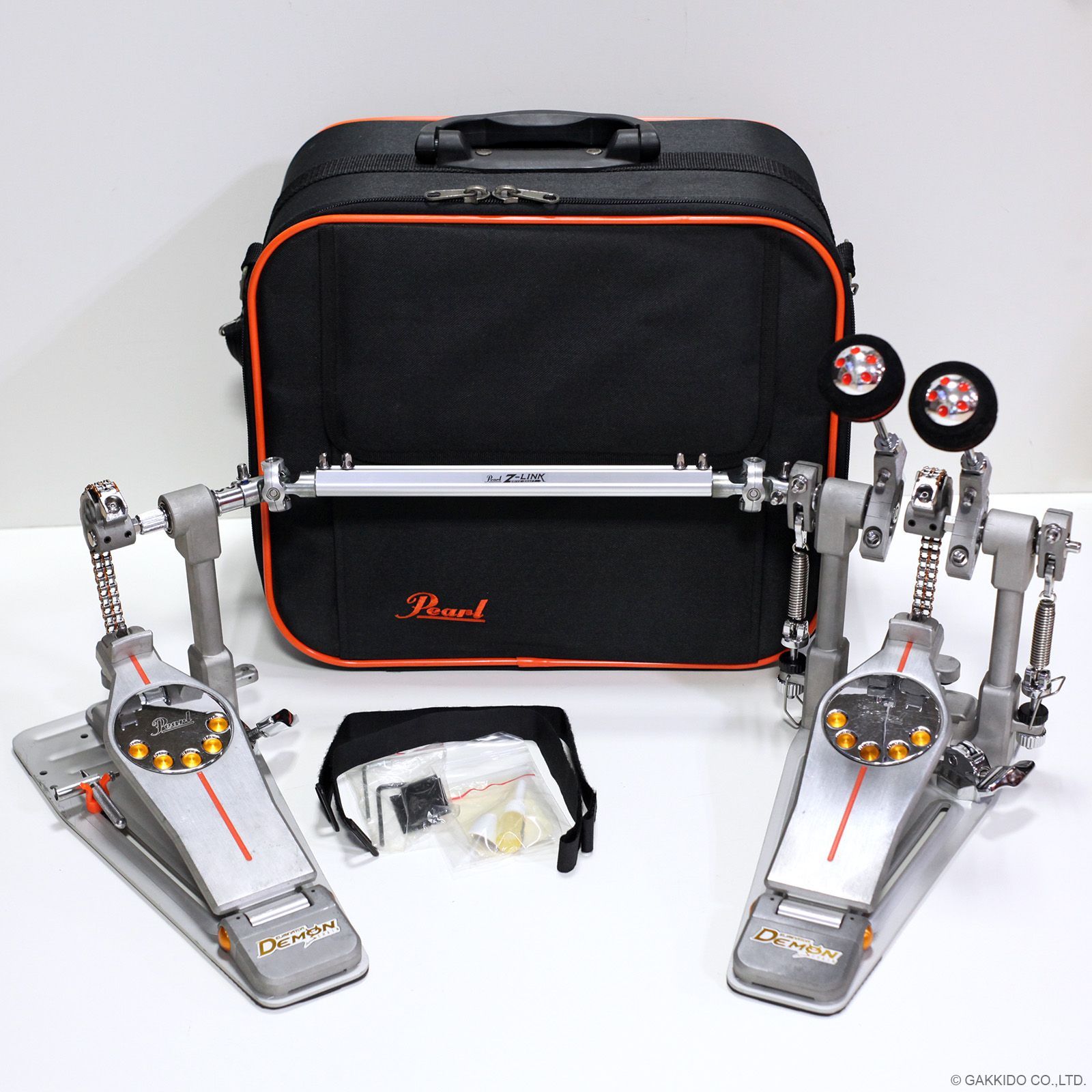 Pearl P-3002C Demon Chain Double Pedal ツインペダルコンプリートセット 品