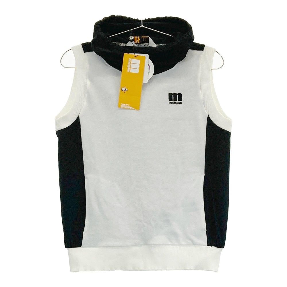 サイズ：M MUNSING WEAR マンシングウェア  ハイネック ニット切替 ベスト  ホワイト系 [240101213784] ゴルフウェア レディース ストスト