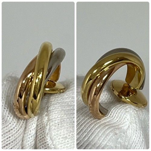 CARTIER カルティエ トリニティ ピアス ミニ 750WG 750YG 750PG