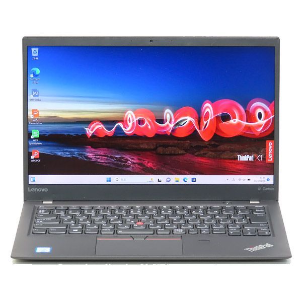 中古 ノートパソコン Lenovo レノボ ThinkPad X1 Carbon 2018 20KGS4CL00 Core i5 メモリ：8GB  しつこく 6