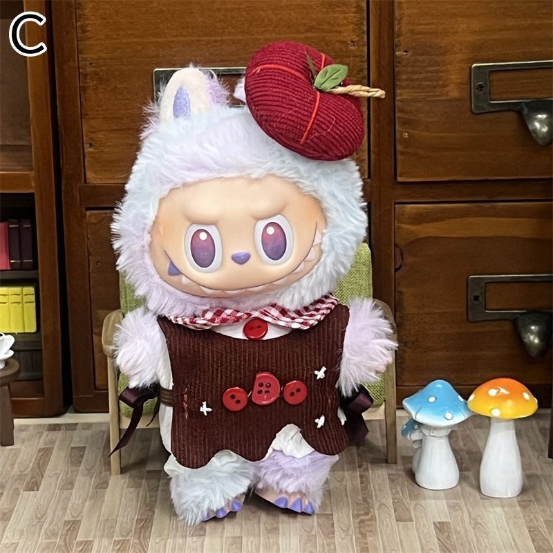 ぬいぐるみ服 labubu ラブブ 15-17cm 第1/2/3世代通用 メイド