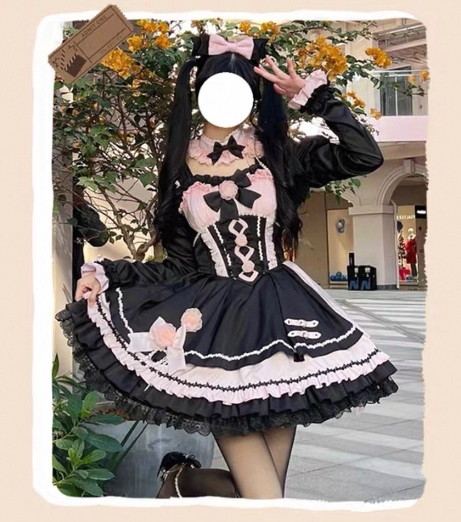 ローズモチーフ リボン付き