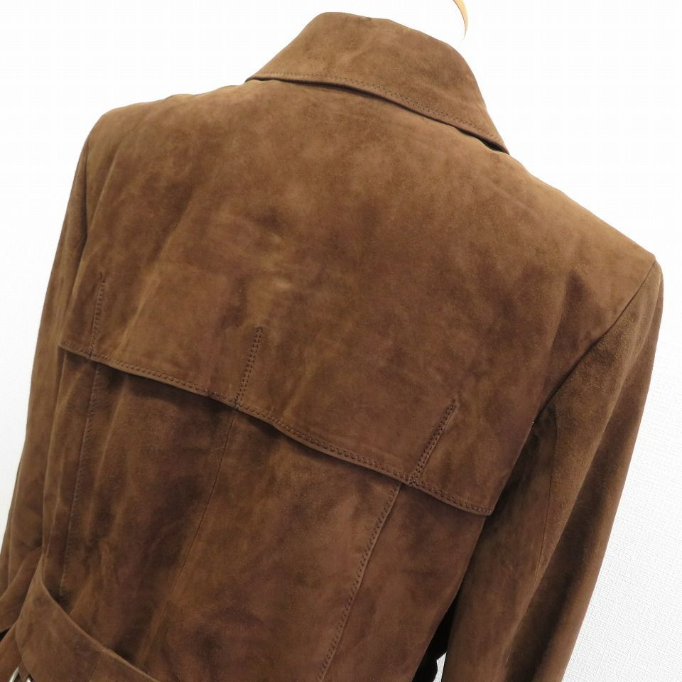 アクアスキュータム Aquascutum ラムレザー スウェード ジャケット 本