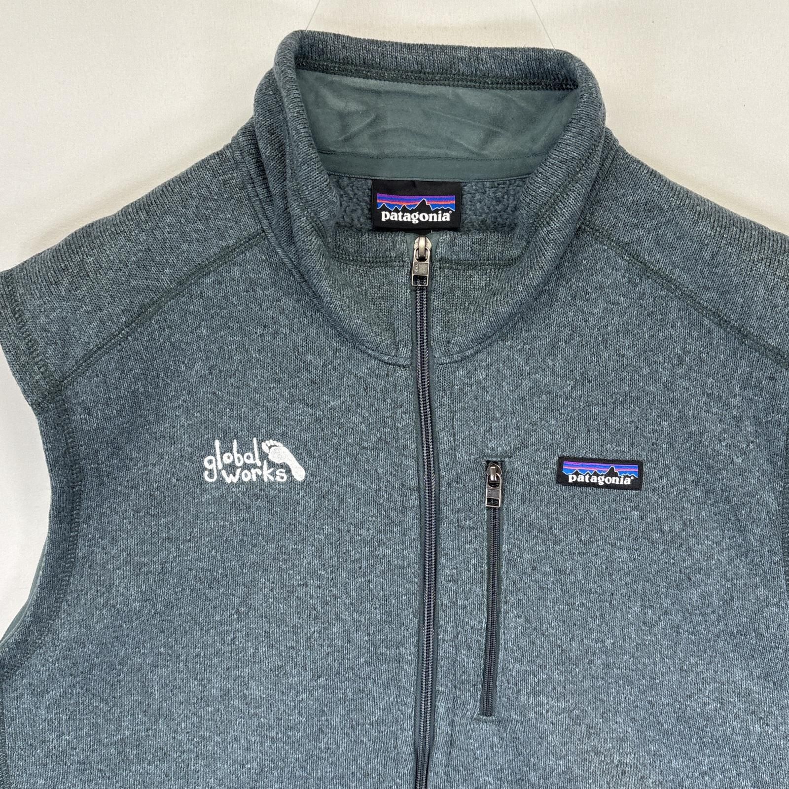 古着 パタゴニア patagonia ベターセーター フルジップ ワンポイントロゴ 大きいサイズ フリース ニット XXL  ブラック メンズ patagonia 古着 パタゴニア ベターセーター フルジップ ワン