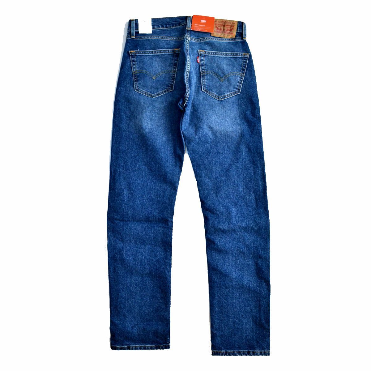 超激得，2025 新品リーバイス00505-2873 W36 505 レギュラーストレート インディゴ・ミッドユーズド WARM ストレッチデニム 暖か 裏起毛