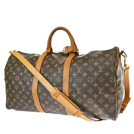【中古】 ルイヴィトン LOUIS VUITTON キーポル バンドリエール 50 ボストンバッグ ハンド ショルダー 2WAY モノグラム M41416 10MH604