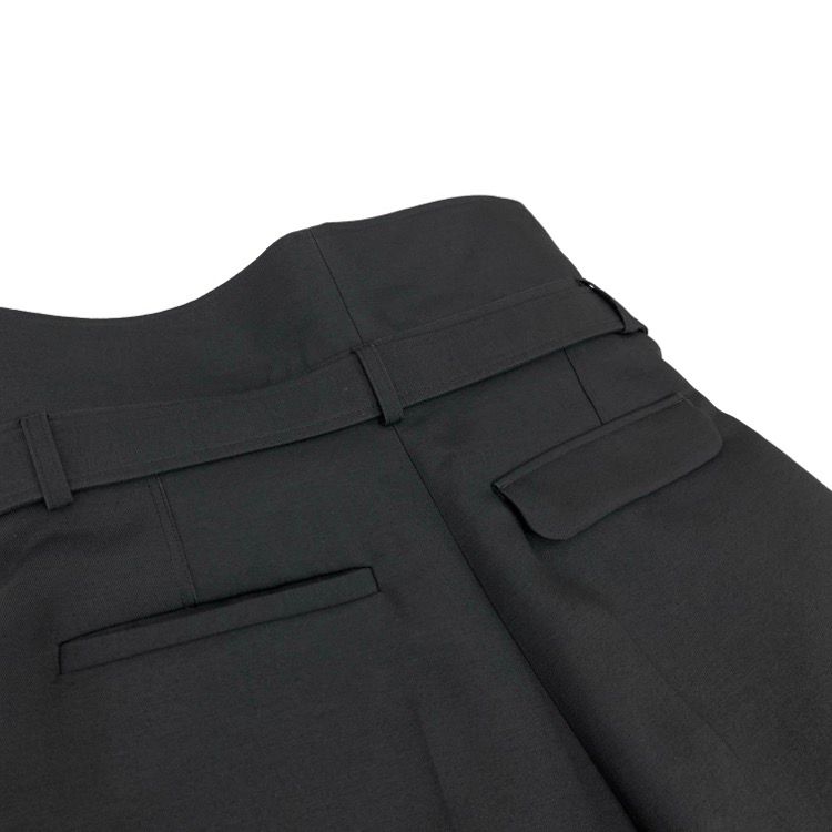 deres / 23SS/First step pant/ボトム/1/ポリエステル/ブラック deres デレス First step pants 2023SS ファーストステップパンツ