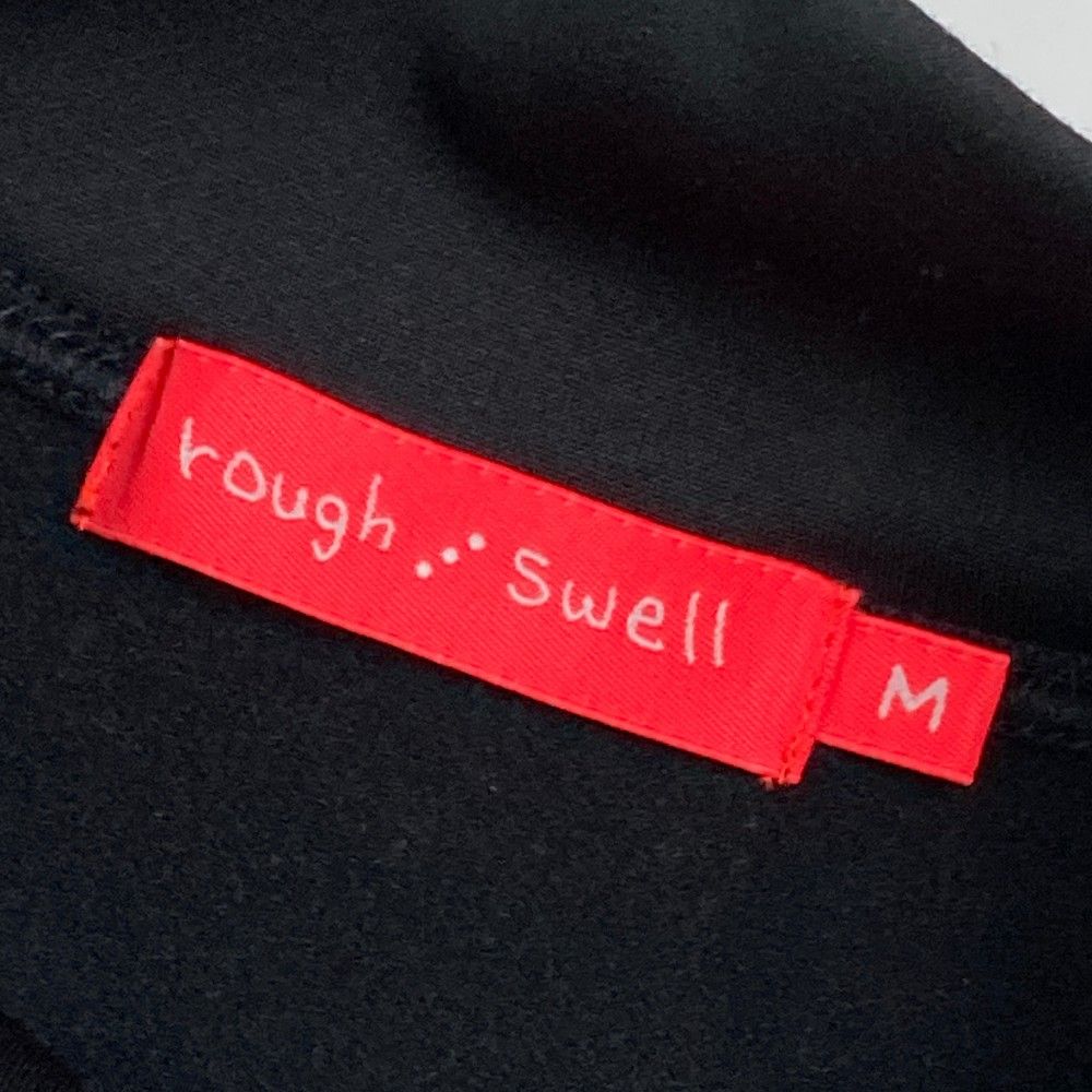 サイズ：M ROUGH&SWELL ラフアンドスウェル 2023年モデル 裏起毛 ハイネック 長袖Tシャツ  ブラック系 [240101418405] ゴルフウェア レディース ストスト サイズ：M ROUGH&SWELL ラフアンドスウェル 2023年モデル 裏起毛