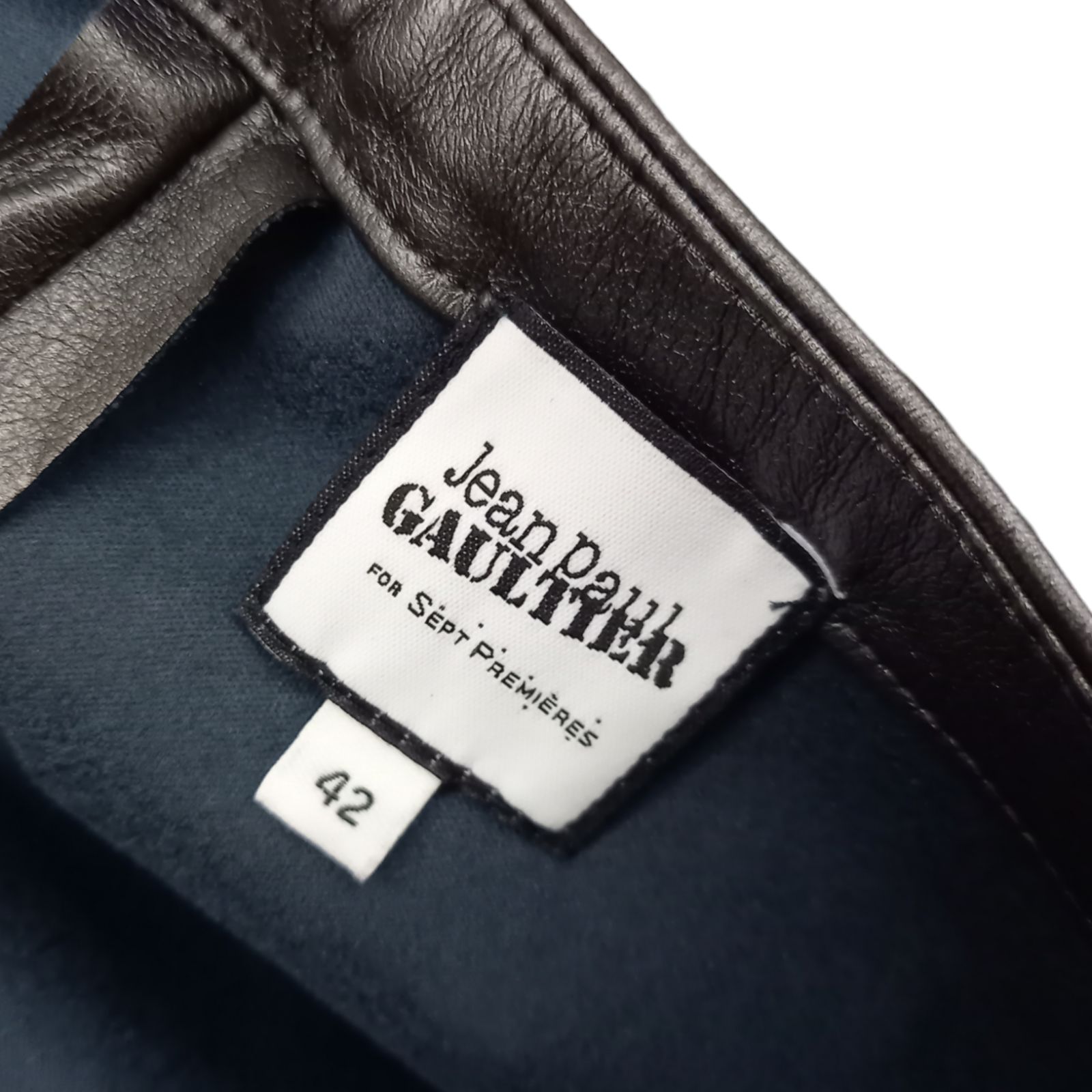 72.Jean Paul GAULTIER FOR SEPT PREMIERES フェイクレザー