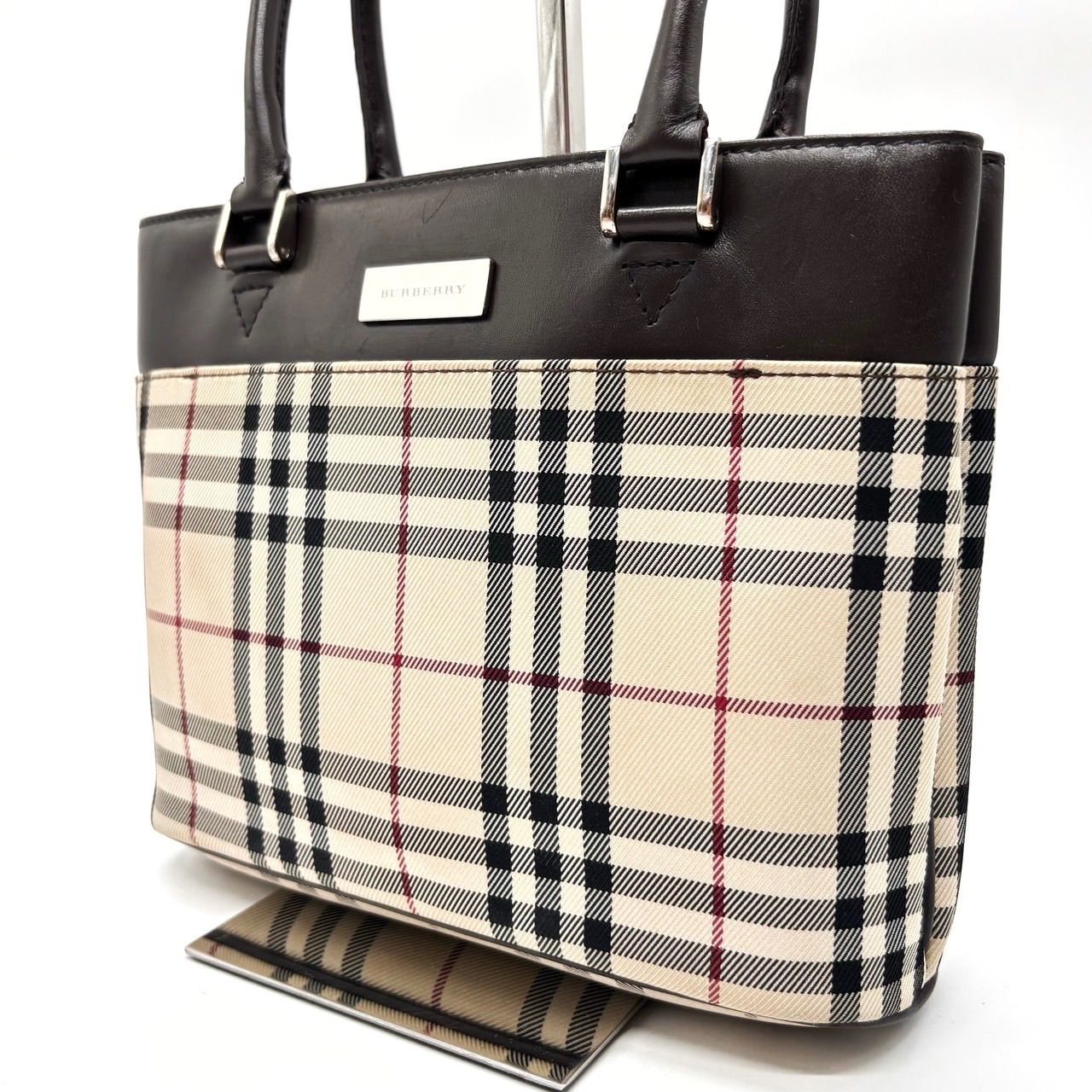 ✨良品✨ BURBERRY バーバリー トートバッグ ハンドバッグ ノバ 