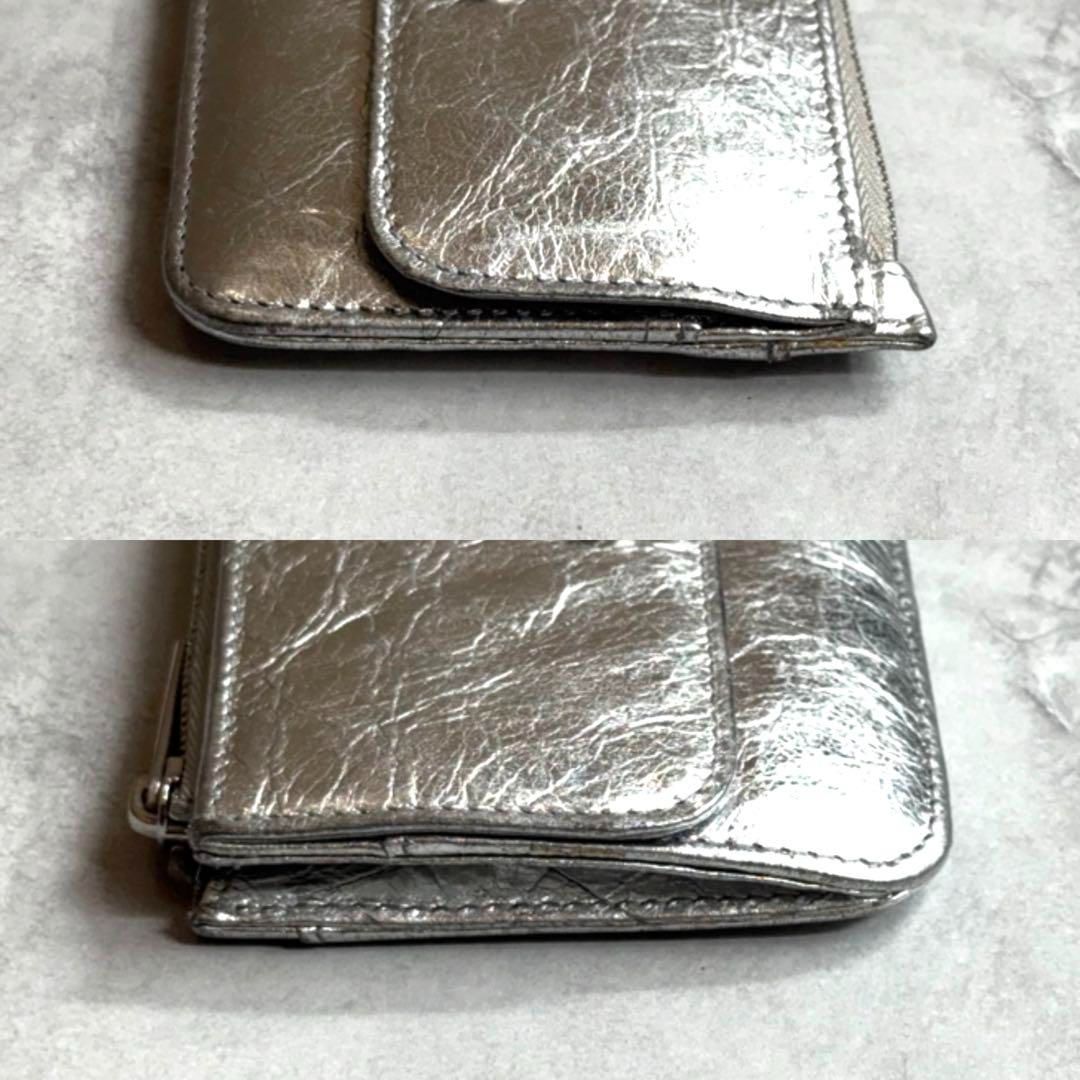 BALENCIAGA シルバー コインケース BALENCIAGA カードケース シルバー コイン カードホルダー
