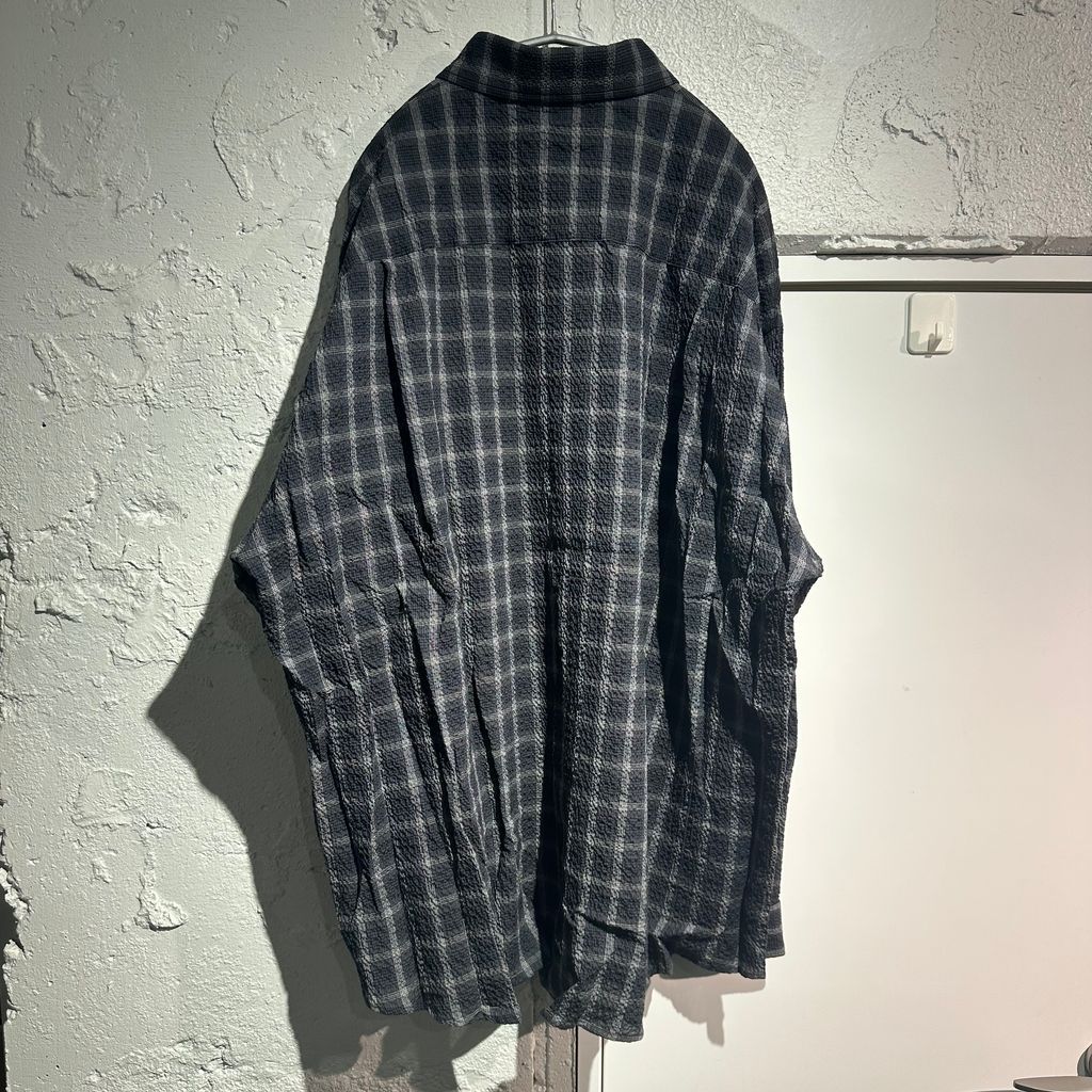 CLESSTE クレスト 25SS PLAID RIPPLE CLASSIC CITY L|S SHIRT チェックシャツ CLS-SH-2502 BLACK ブラック size 2 表参道A09