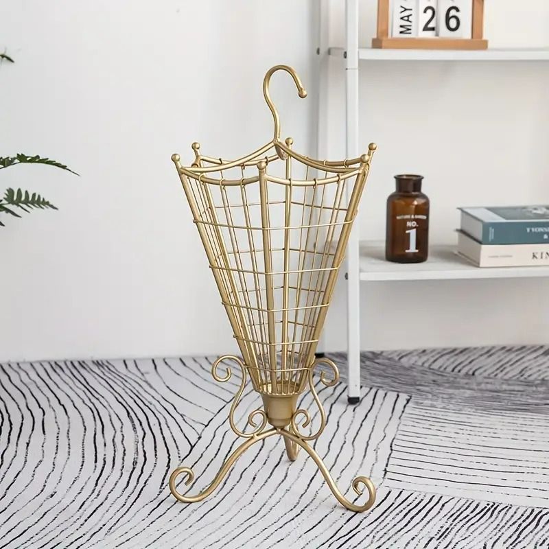 ゴールド 傘形スタンド 傘立て お洒落 かわいい 傘ラック モダン 傘ホルダー かわいい 折り畳み傘