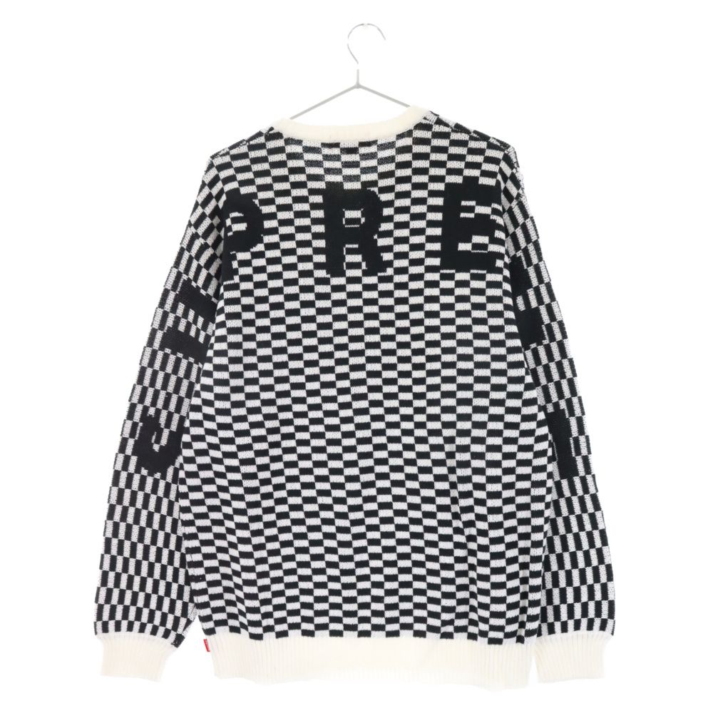 SUPREME (シュプリーム) 20SS Back Logo Sweater Checkerboard バック
