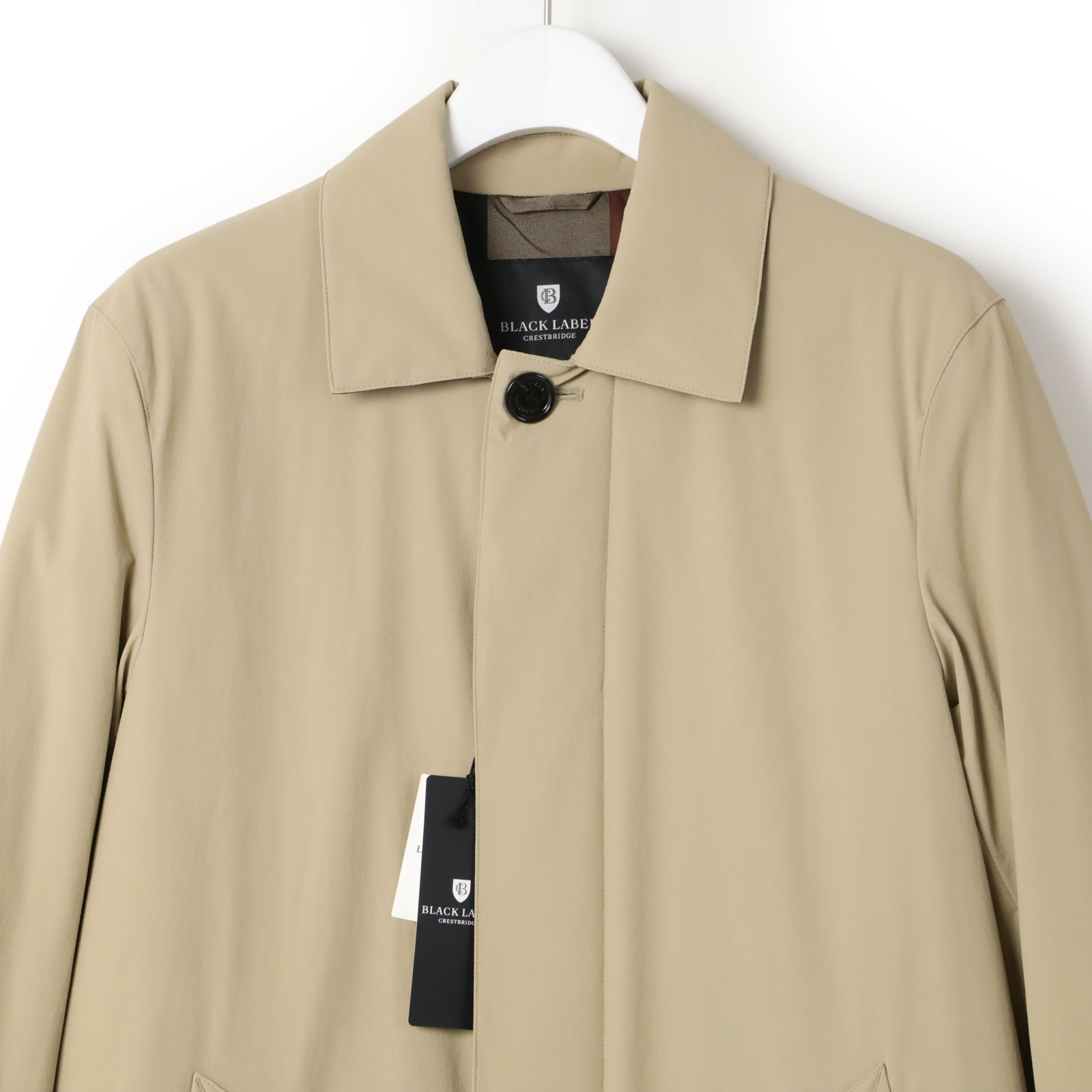 新品 ブラックレーベル・クレストブリッジ パデットステンカラーコート