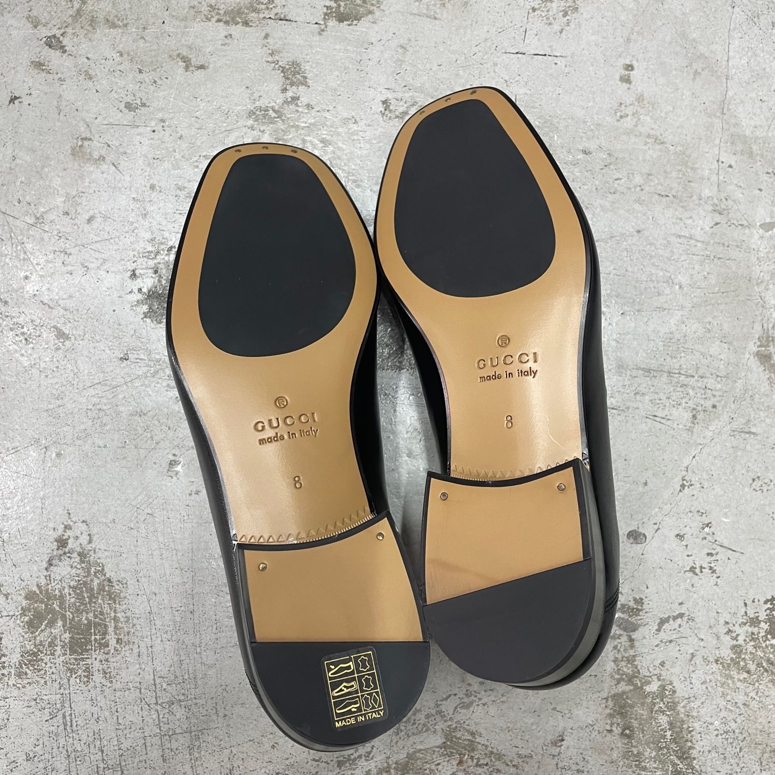 GUCCI ローファー ホースビット メンズ ローファーブラック シャイニーレザー