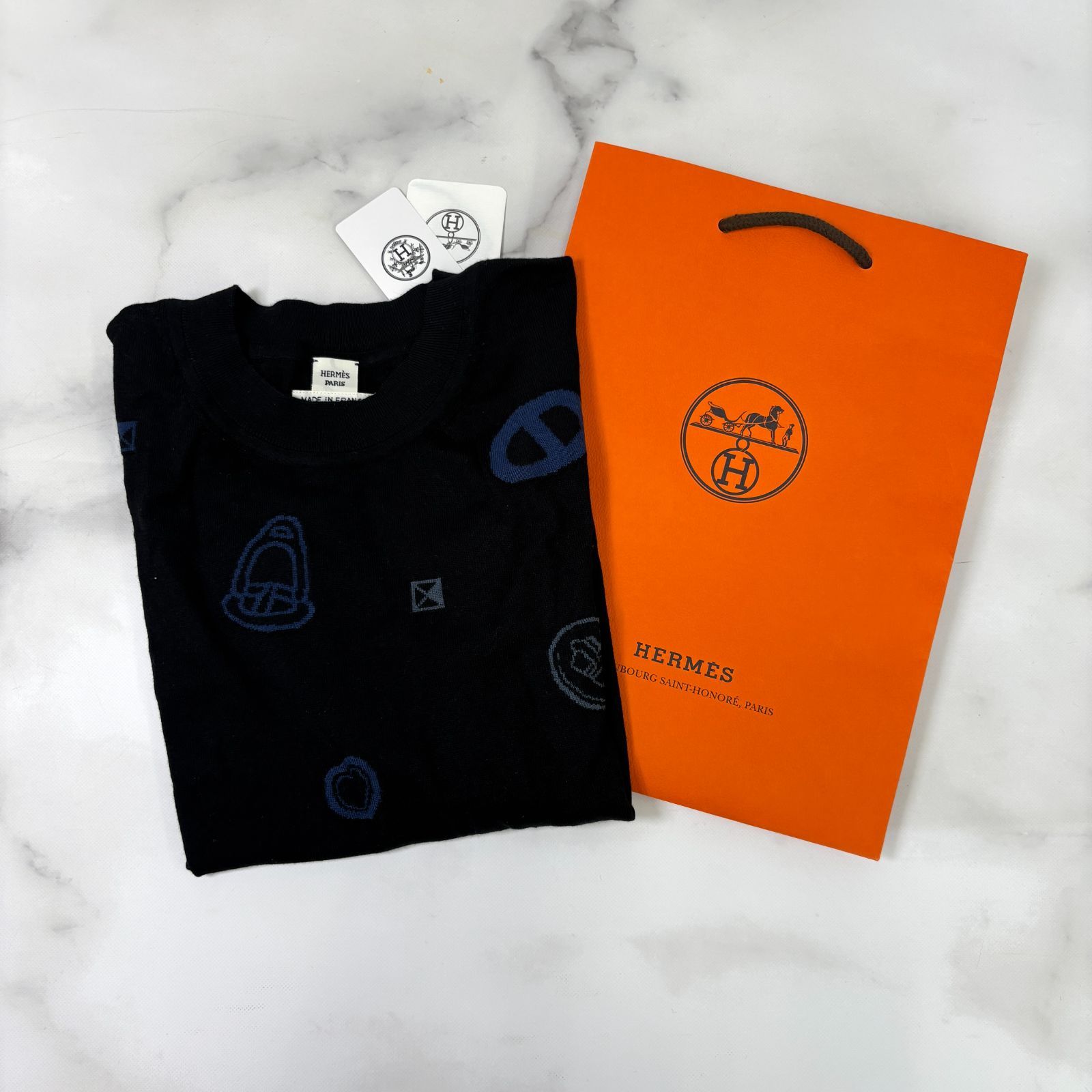 HERMES - エルメス　ショートスリーブニット&lt;キャンディ・リブリス&gt;モチーフ ショートスリーブニット 《キャンディ・リブリス》モチーフ