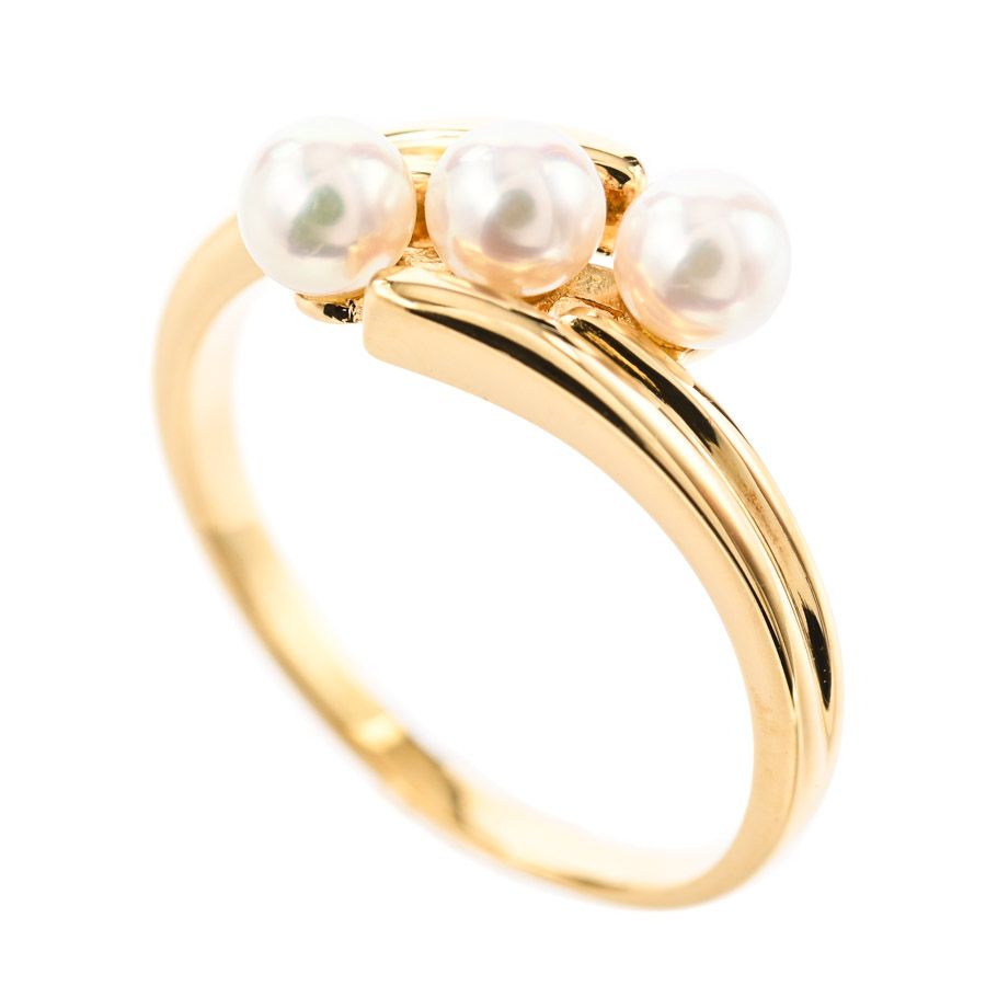 18K】パールリング 9号