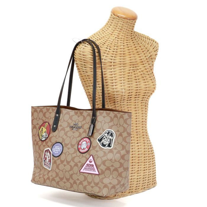 美品 コーチ COACH Star Wars コラボ トートバック PVC