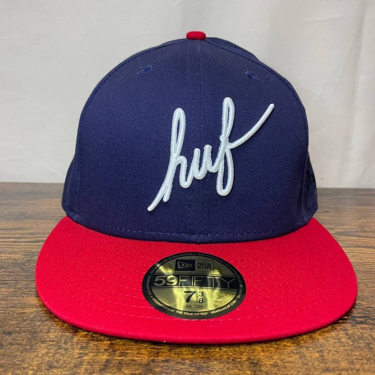 J39 ニューエラ 59fifty HUF ハフ コラボ スケートボード 美品 J39 ニューエラ 59fifty HUF ハフ コラボ スケートボード 美品