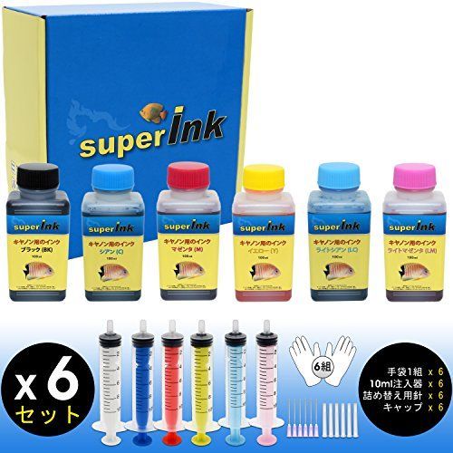 100ml×6本_6色セット (S) スモール キット キヤノン （CANON）用 