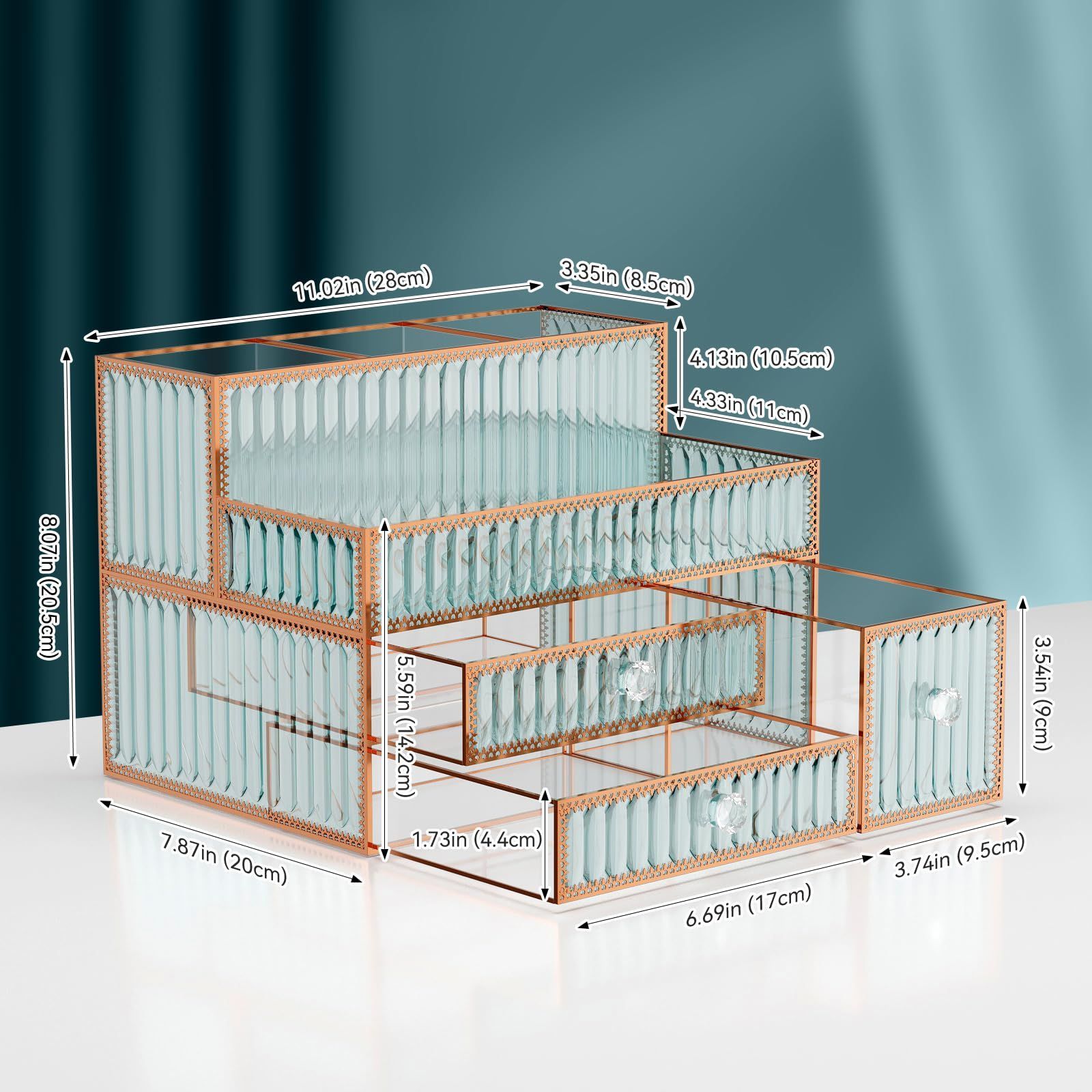 化粧台用メイクアップオーガナイザー