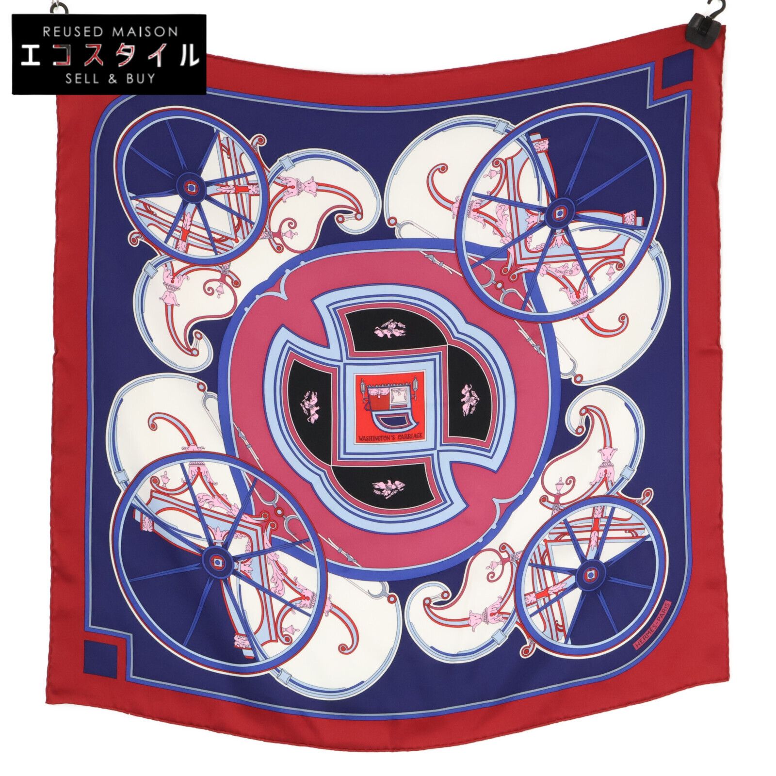 ☆エルメス HERMES ジャケット ジョージワシントンの馬車 HERMES エルメス 19AW ジョージワシントンの馬車キャンバス切替