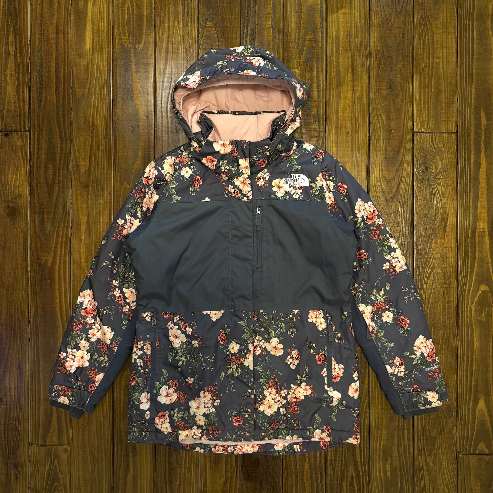 THE NORTH FACE ザノースフェイス 花柄中綿ジャケット Lサイズ