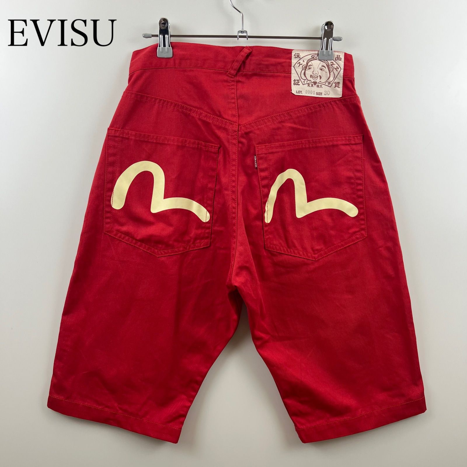 EVISU KAMOME cotton half pants 30 2001 エビス エヴィス