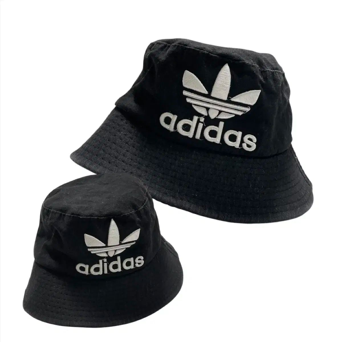 【雷市場（ポンジャン）商品韓国直送】 Adidas(アディダス) ブラック ビックロゴ バケットハット