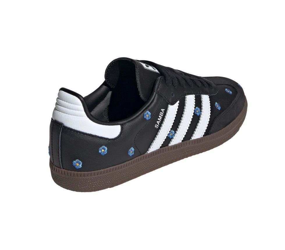 adidas SAMBA OG フラワー刺繍 サンバ IF4397 レディース adidas Originals SAMBA OG W BLACK アディダス サンバ フラワー