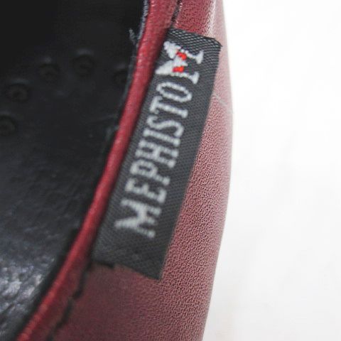 メフィスト　ストラップシューズ メフィスト MEPHISTO ストラップシューズ 6.5 ボルドー レザー