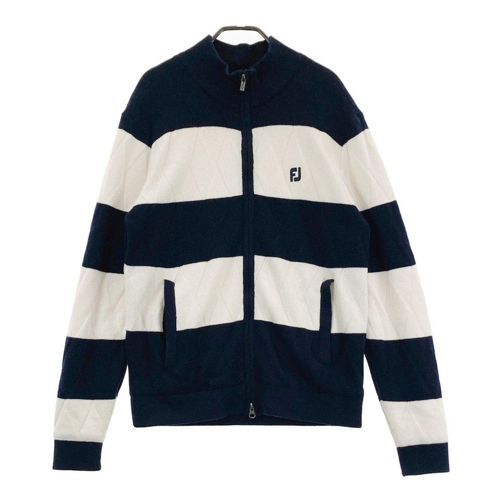 FOOT JOY☆ネイビー/ホワイト ジャケット FootJoy メンズジャケット ネイビー/ホワイト フットジョイ 中綿切替