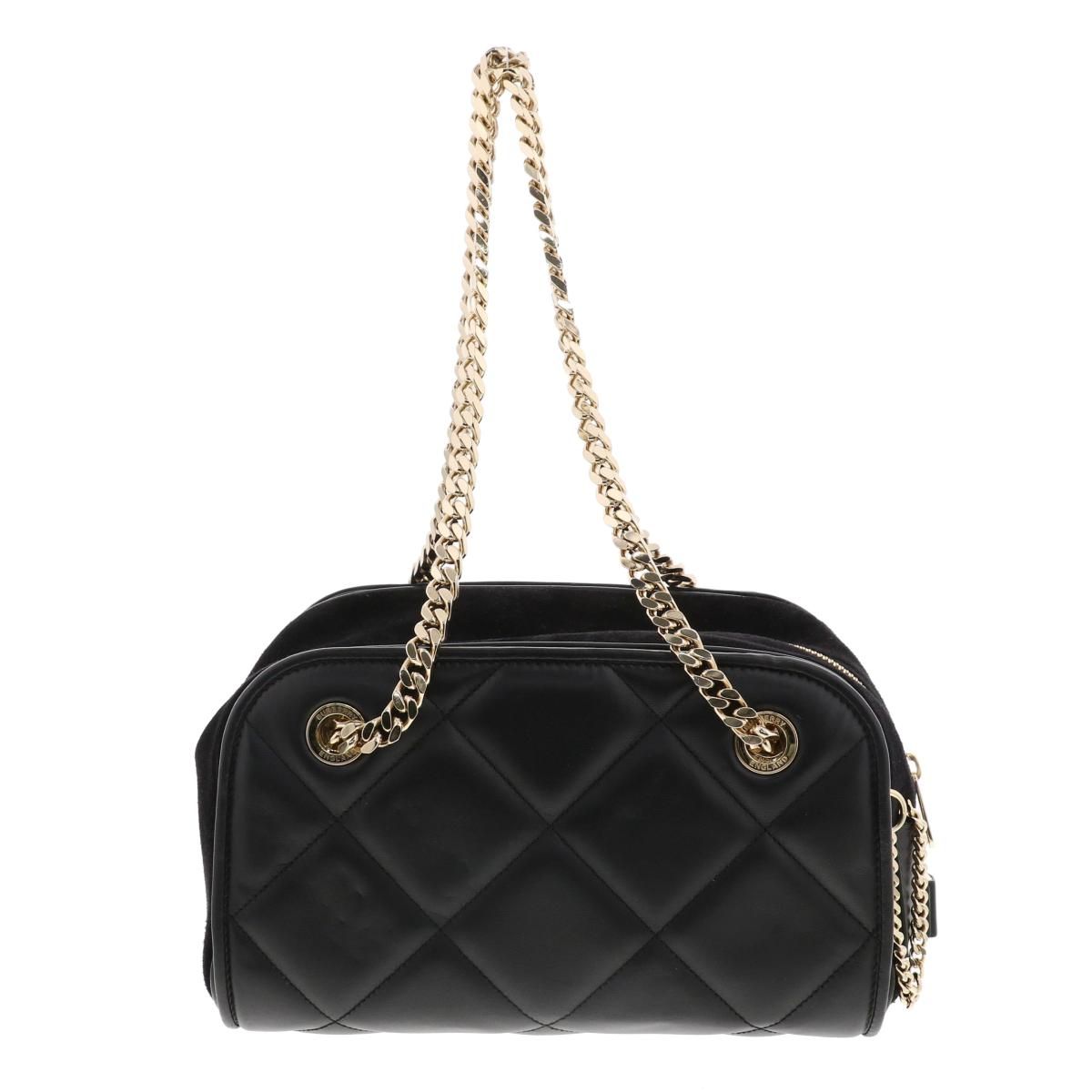 中古】 BURBERRY （バーバリー） ｷﾙﾃｨﾝｸﾞ ﾁｪｰﾝ ｼｮﾙﾀﾞｰﾊﾞｯｸ