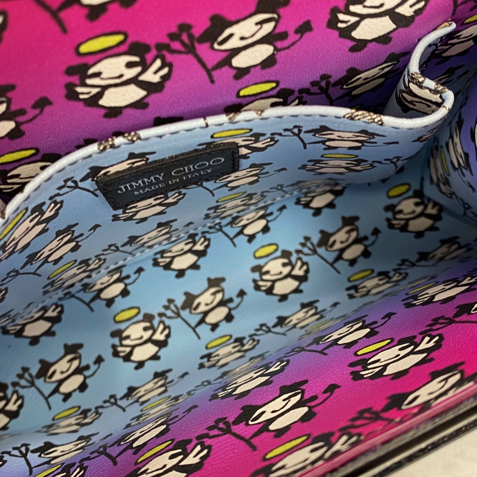 ジミーチュウ JIMMY CHOO アクリル ゼブラ キャンディ クラッチバッグ 
