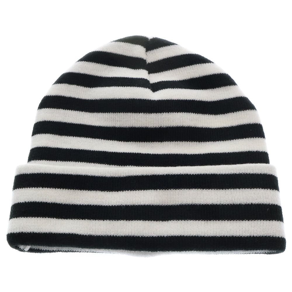 QUASI ストライプ ニット帽 QUASI ニット帽 ビーニー 赤・黄・緑