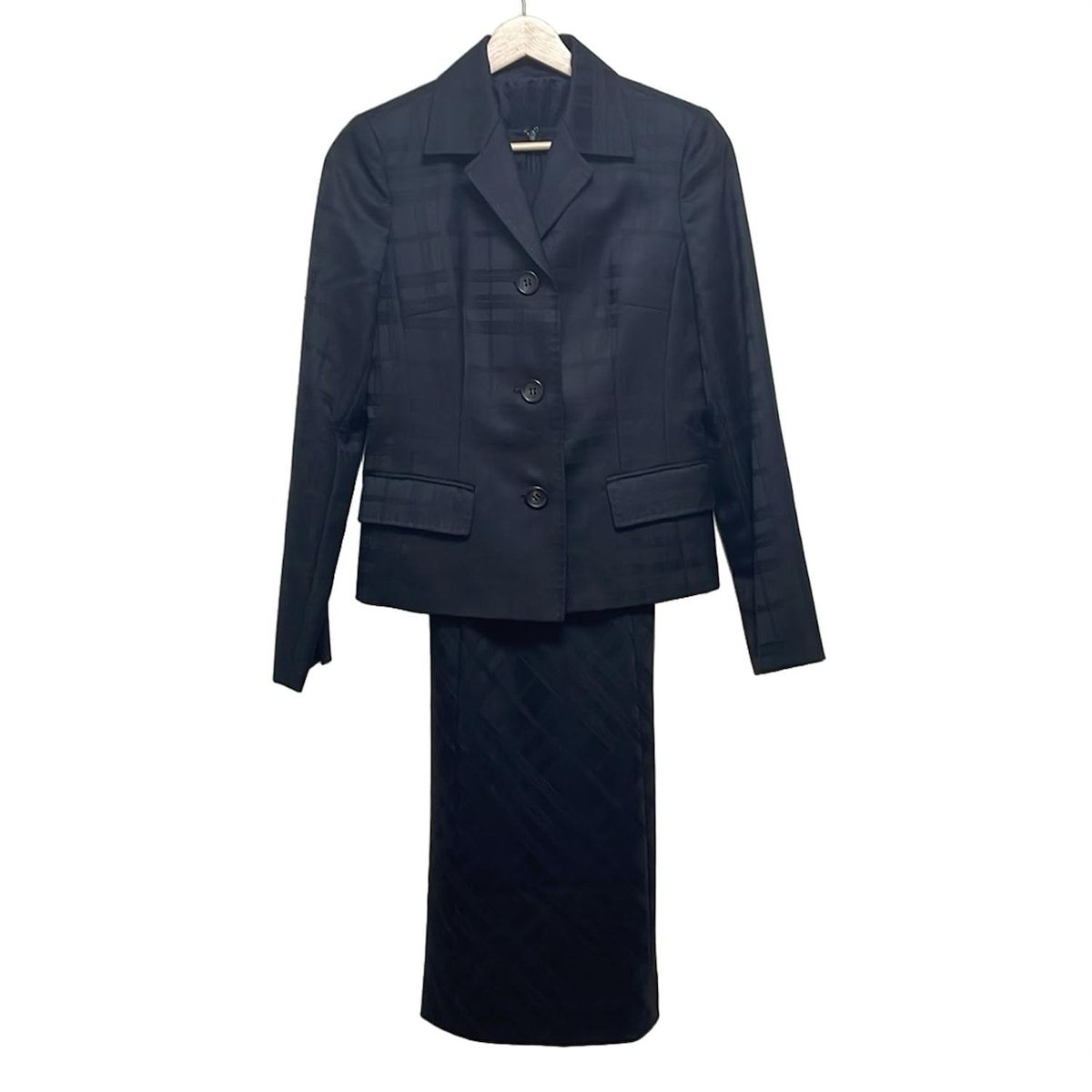 Burberry LONDON バーバリーロンドン ワンピーススーツ レディース - 黒 チェック柄