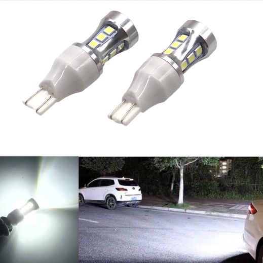 爆光 ヘッドライト級 12V/24V兼用 T16 LED バックランプ 特注LEDチップ搭載 ホワイト 左右セット 車検対応 ポン付け - メルカリ