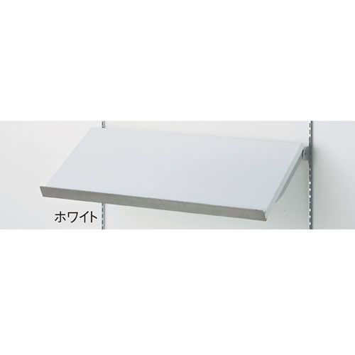 傾斜メラミン木棚セット W120cmタイプ D35cm ホワイト  61-777-49-2 