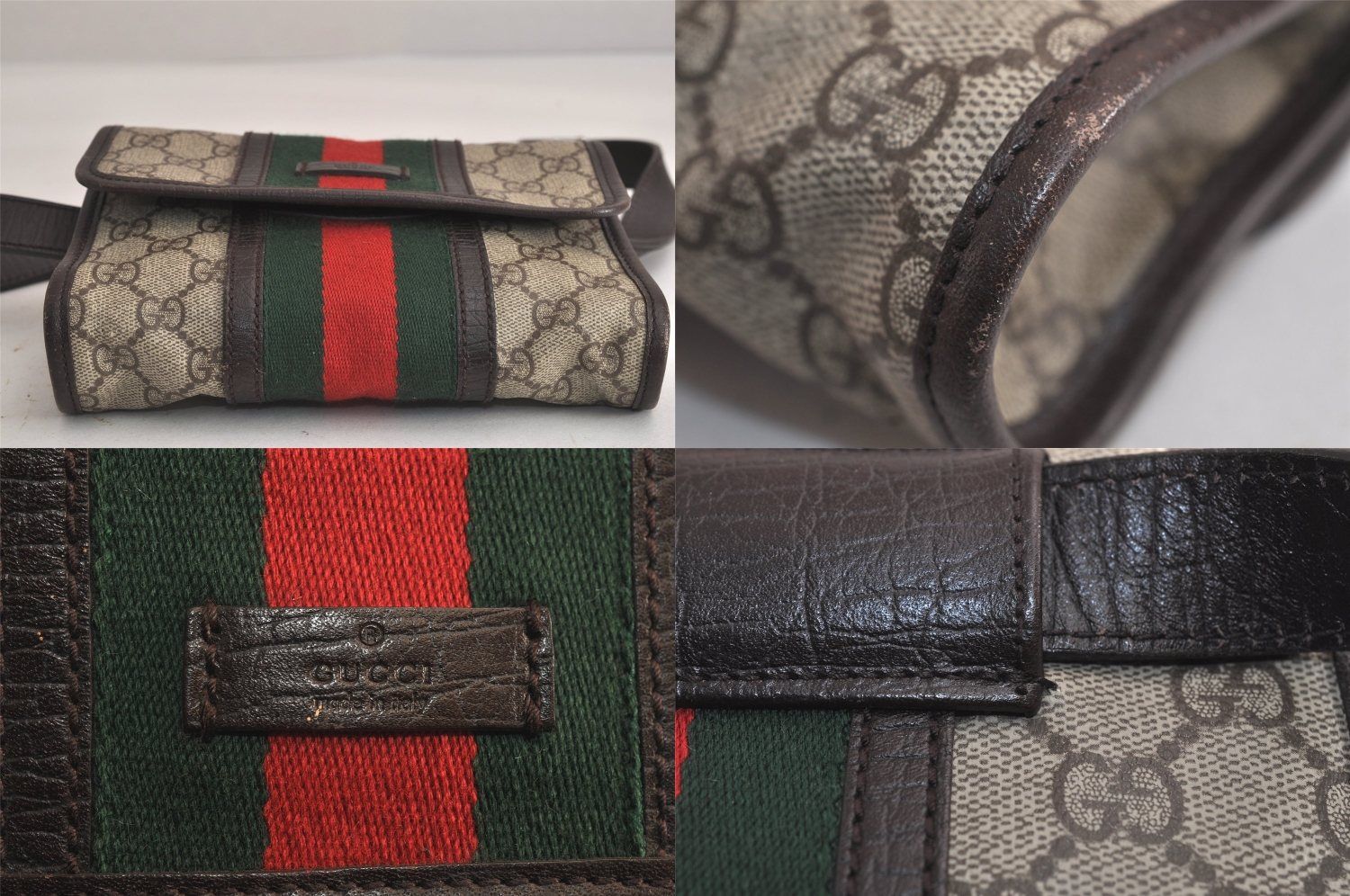 GUCCI グッチ ウェブ シェリーライン ウエストボディーバッグ GG