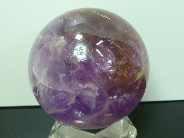 アメトリン 紫黄水晶 アメジスト シトリン 201g 丸玉 エンジェル
