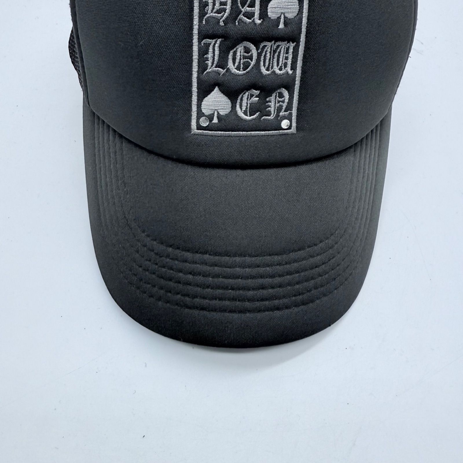 PPFM 00s y2k mesh cap black stone メッシュキャップ 帽子