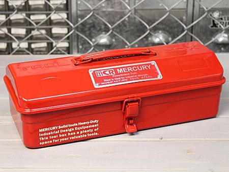 マーキュリー ツールボックス おしゃれ 工具箱 アウトドア 車 MERCURY アメリカ アメリカン雑貨 レッド