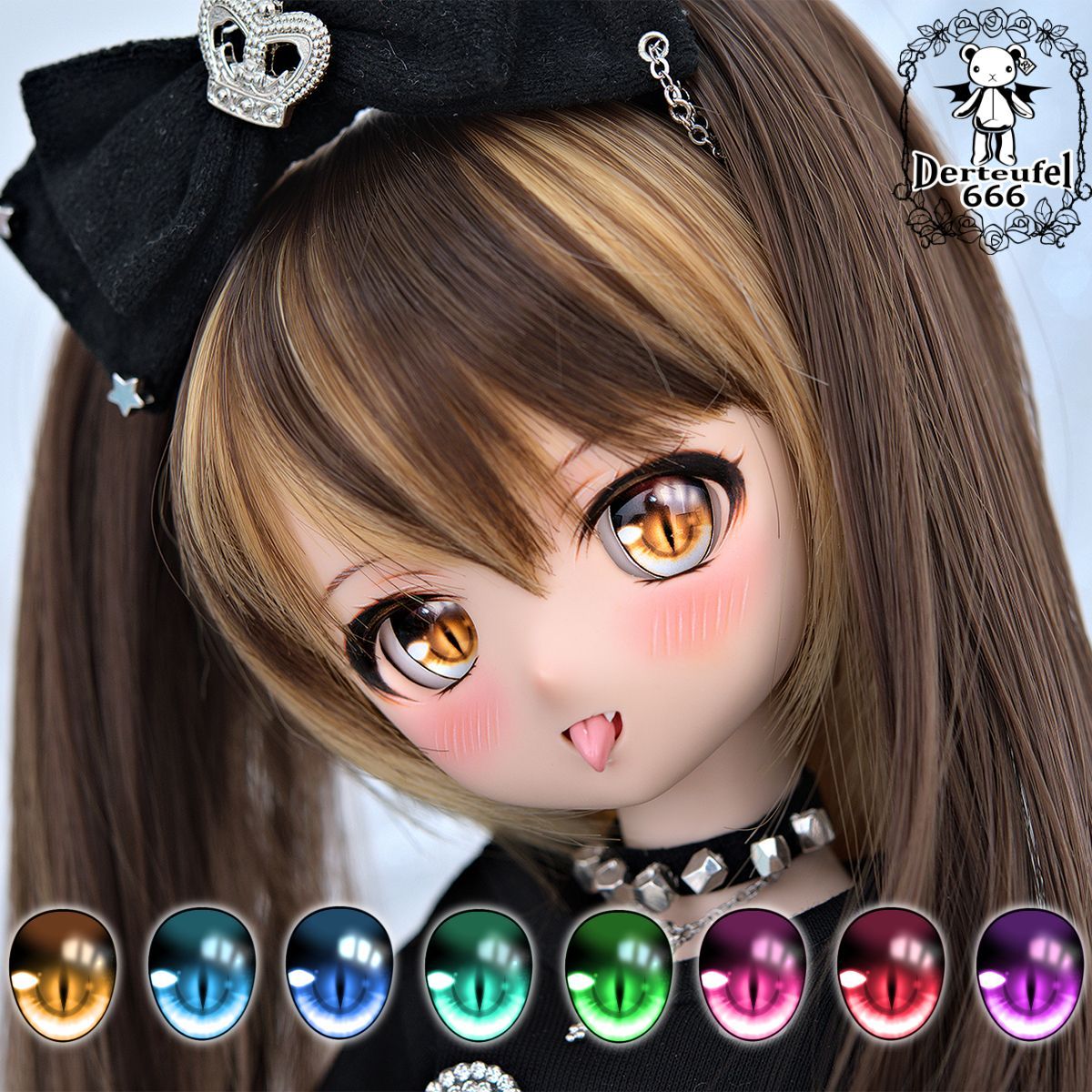 [Derteufel666]レジンアイ(22㎜相当)Type D-Cat(オーバルB Ver./虹彩Lサイズ)ご注文後7日～20日頃発送予定